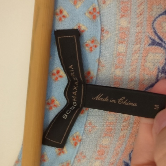 BCBGMaxazria Alexi Slit Tie Waist Pale Blue Coverup Beach Pool Cruise Resortwear - Picture 6 of 10